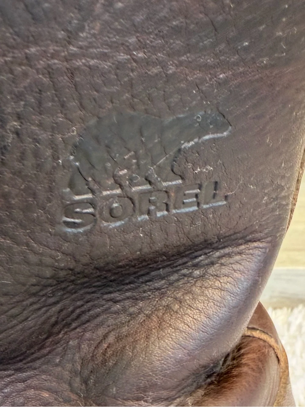 Sorel Men's 8 Caribou Duck Boots Brown Leather Waterproof Made in Canada Brown
